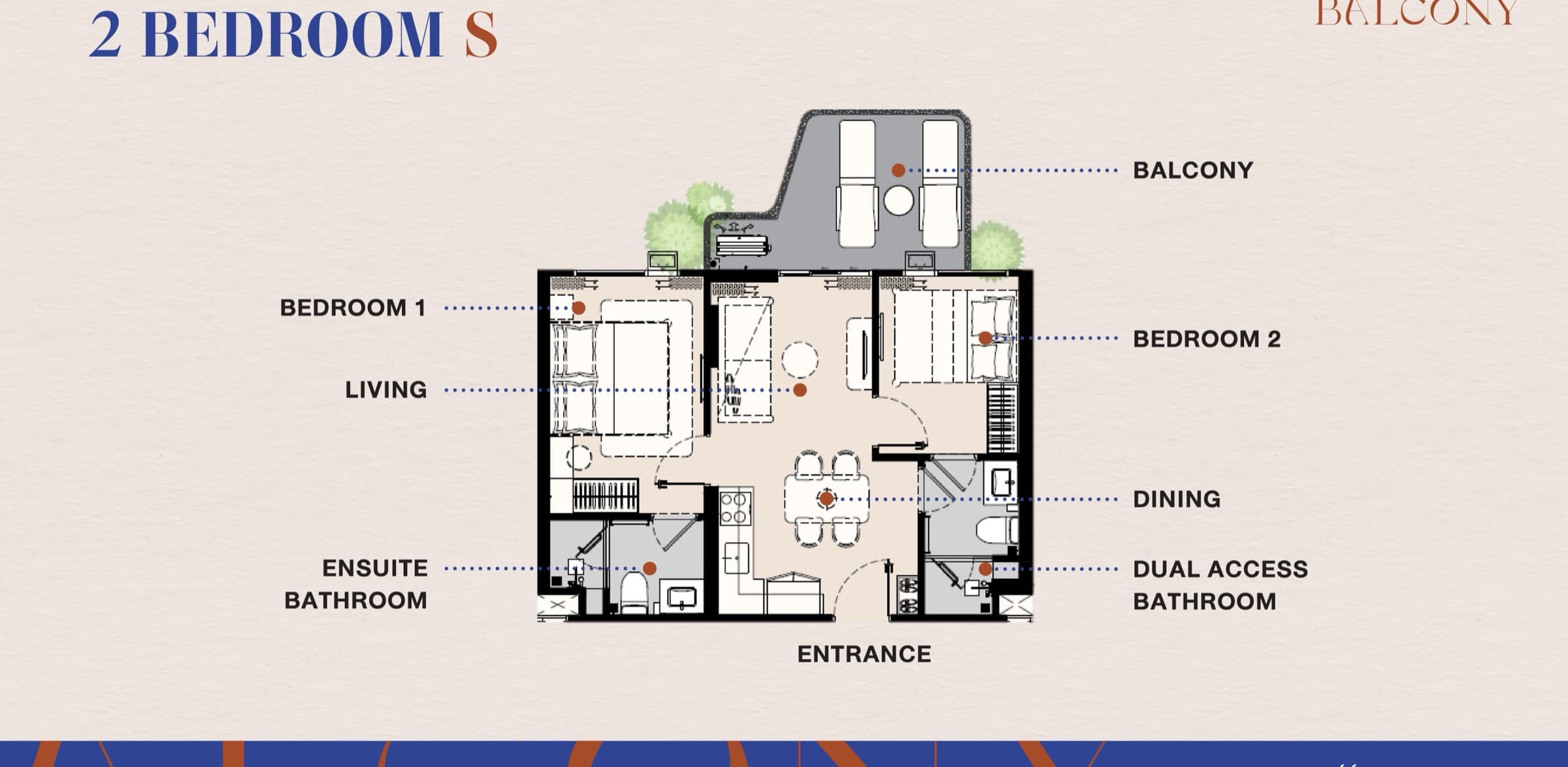 Планировка 2 Bedroom S